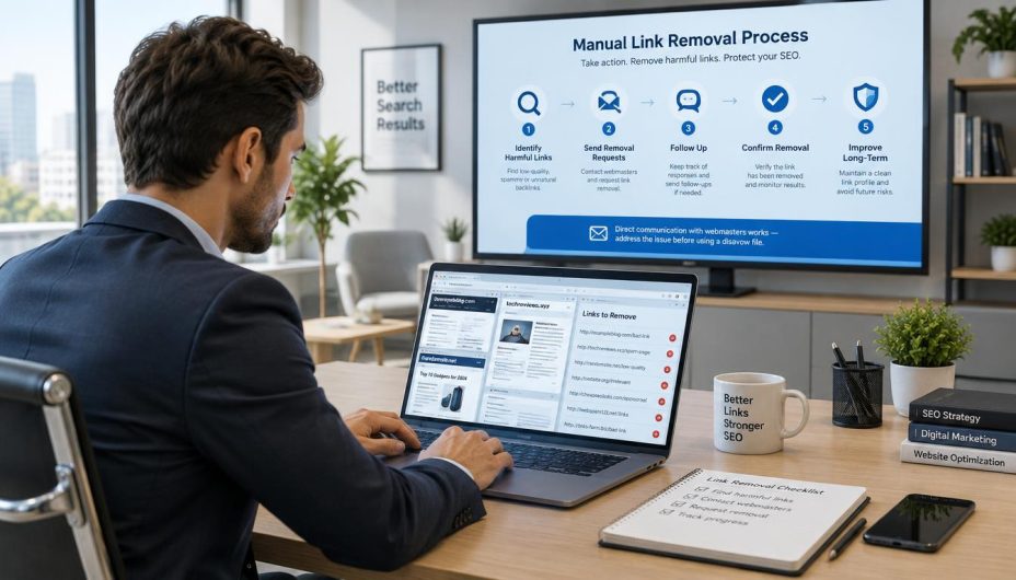 Disavow List: 9 Essential Steps for Safer Link Cleanup 4 Online SEO Blogs Manual backlink removal process before submitting a Google disavow list