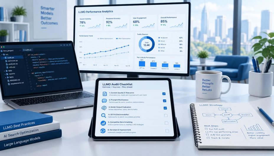 LLMO Checklist: 12 Powerful Steps for Better AI Visibility 5 Online SEO Blogs LLMO checklist tools for measuring AI visibility search performance and citations