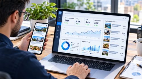 Google Discover SEO analysis for improving content visibility and Discover traffic